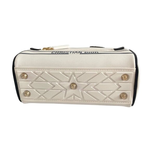 Christian Dior Calfskin Bowling From 2021 Collection by Maria Grazia Chiuri Whit - Picture 3 of 10